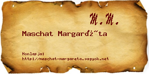 Maschat Margaréta névjegykártya